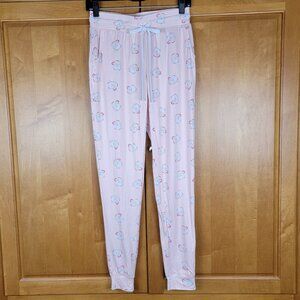 No Boundaries Pink Kitty Pajama Jogger Pants - S